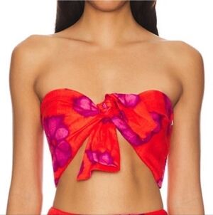 New Rhode Toni Top in Scarlet Bombay Bloom large NWT
